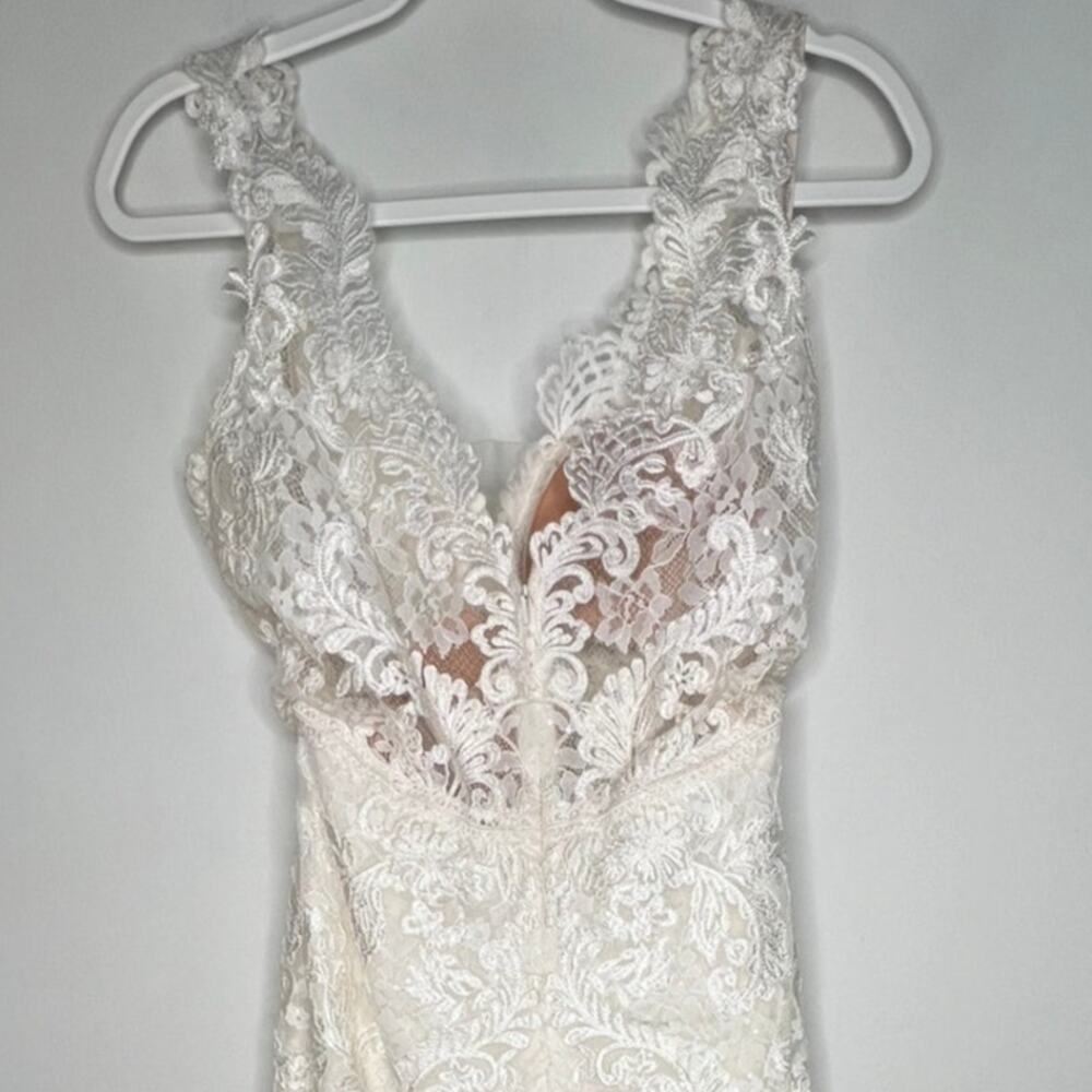 Maggie Sottero Milan Bridal Jumpsuit Size 12 - Picture 12 of 14